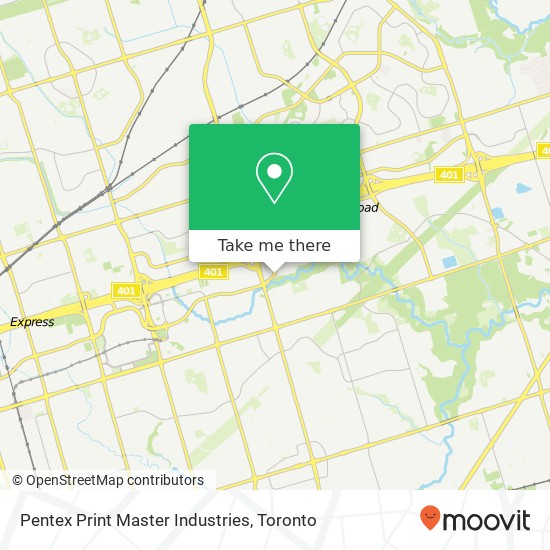 Pentex Print Master Industries map