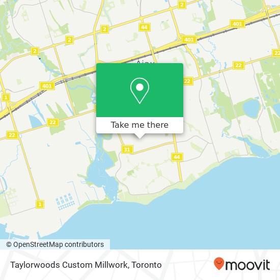 Taylorwoods Custom Millwork map