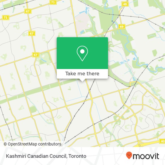 Kashmiri Canadian Council map