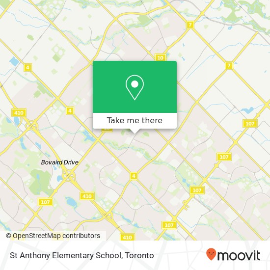 St Anthony Elementary School map