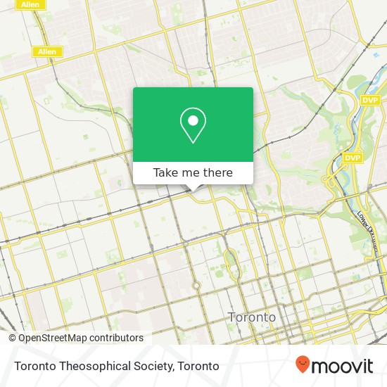 Toronto Theosophical Society map