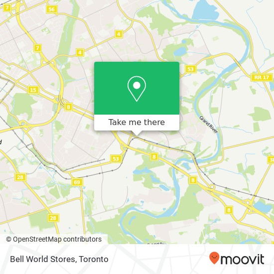 Bell World Stores map