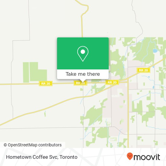 Hometown Coffee Svc map