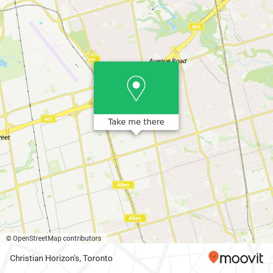 Christian Horizon's map