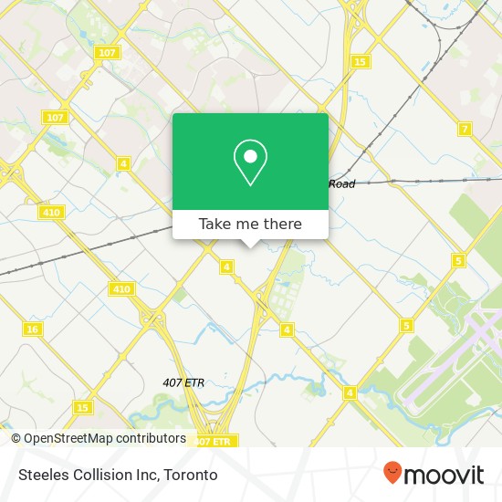 Steeles Collision Inc map