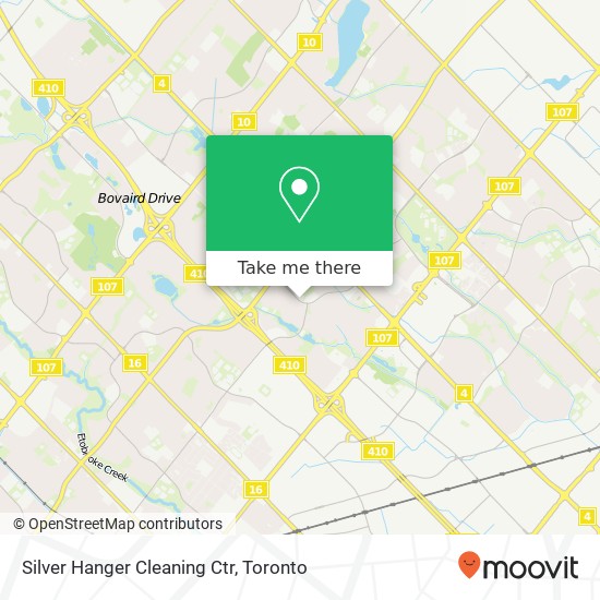 Silver Hanger Cleaning Ctr map