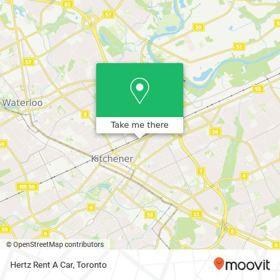 Hertz Rent A Car map