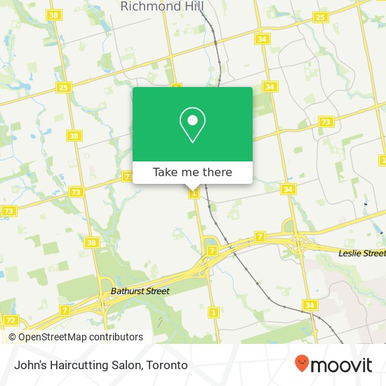 John's Haircutting Salon map