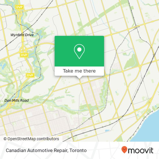 Canadian Automotive Repair map