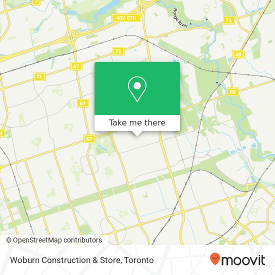 Woburn Construction & Store map