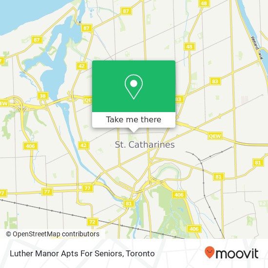 Luther Manor Apts For Seniors map