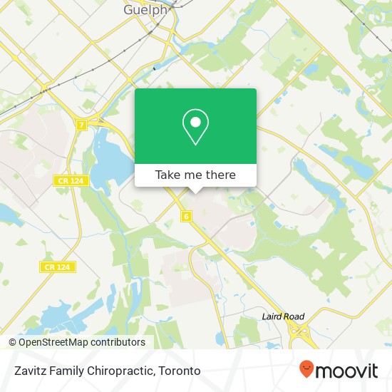 Zavitz Family Chiropractic map