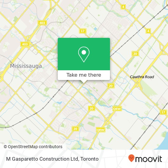M Gasparetto Construction Ltd map