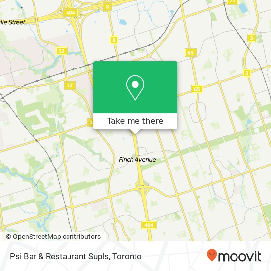 Psi Bar & Restaurant Supls map