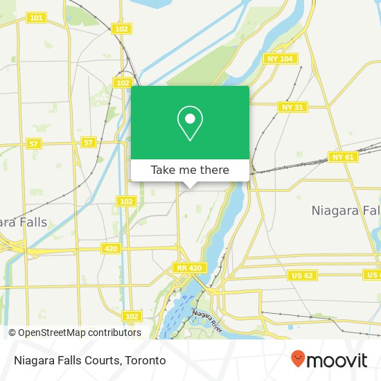 Niagara Falls Courts map