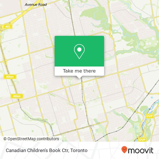 Canadian Children's Book Ctr map