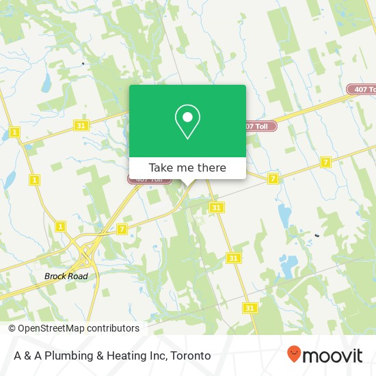 A & A Plumbing & Heating Inc map