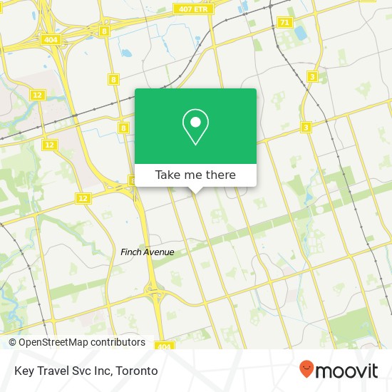 Key Travel Svc Inc map