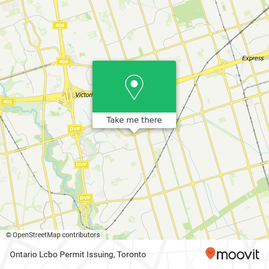 Ontario Lcbo Permit Issuing map