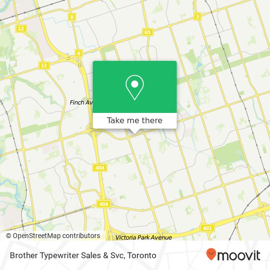 Brother Typewriter Sales & Svc map