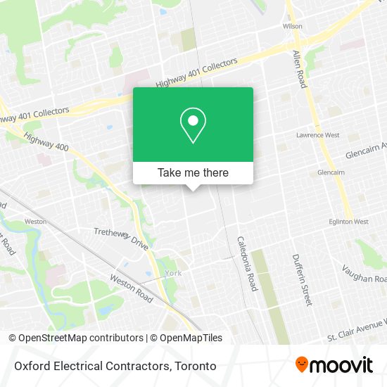 Oxford Electrical Contractors map