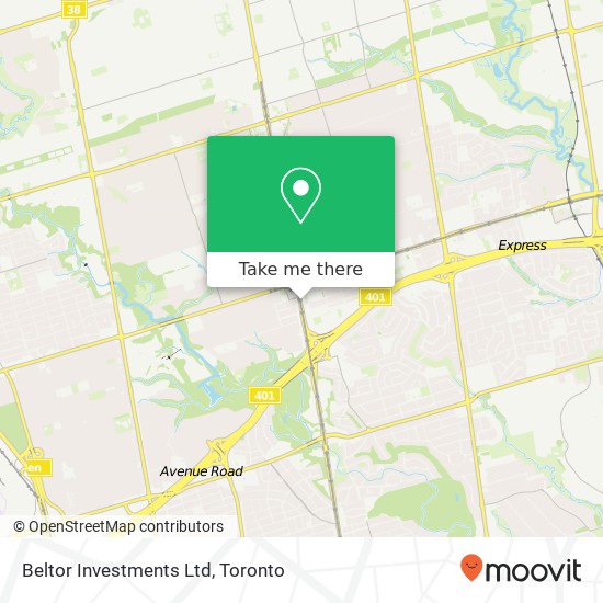 Beltor Investments Ltd map