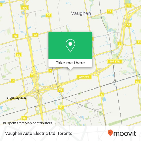 Vaughan Auto Electric Ltd map