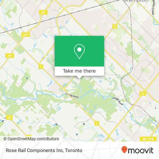 Rose Rail Components Inc map