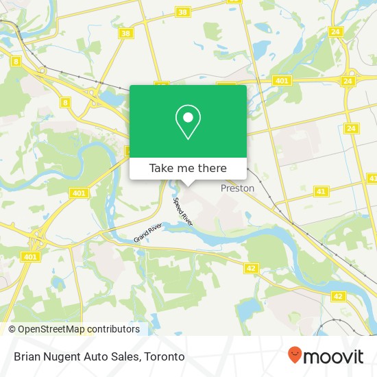 Brian Nugent Auto Sales map