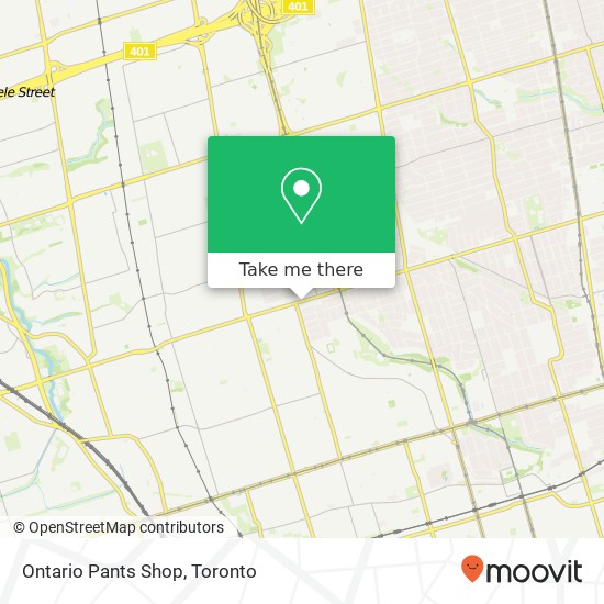 Ontario Pants Shop map