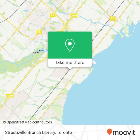 Streetsville Branch Library map
