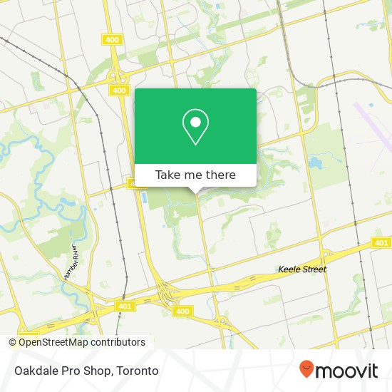 Oakdale Pro Shop map