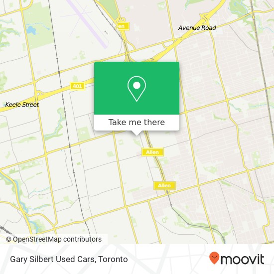 Gary Silbert Used Cars map