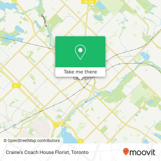 Craine's Coach House Florist map