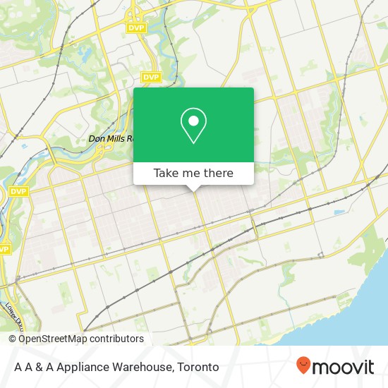 A A & A Appliance Warehouse map