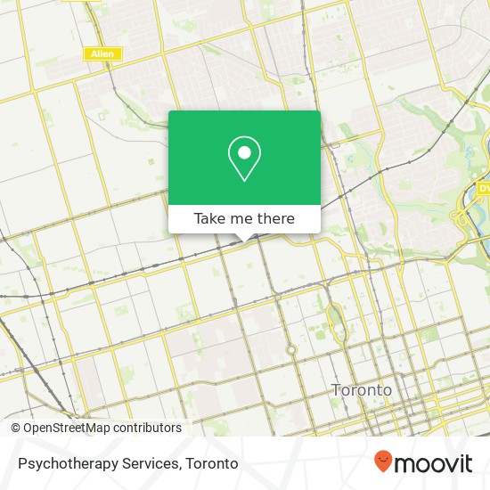 Psychotherapy Services map