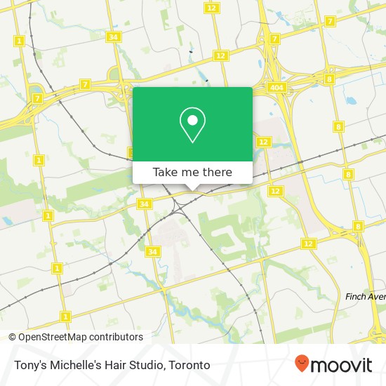 Tony's Michelle's Hair Studio map