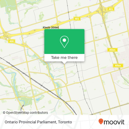 Ontario Provincial Parliament plan