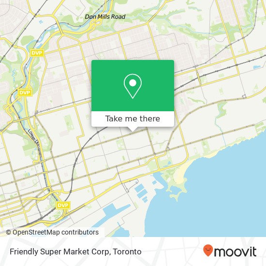 Friendly Super Market Corp map