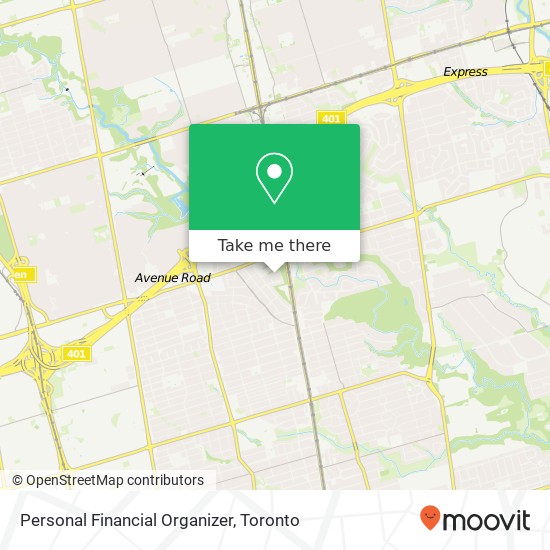 Personal Financial Organizer map