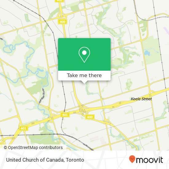 United Church of Canada map