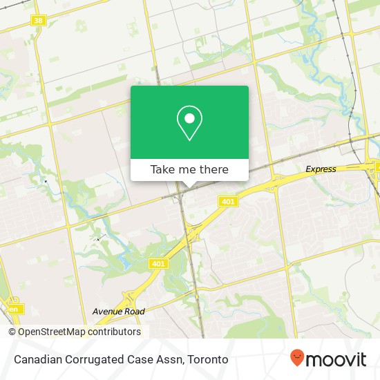 Canadian Corrugated Case Assn map