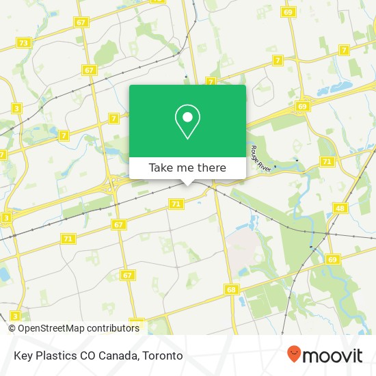 Key Plastics CO Canada map