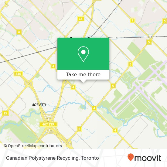 Canadian Polystyrene Recycling map