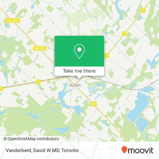 Vanderbent, David W MD map