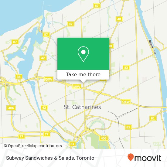 Subway Sandwiches & Salads map