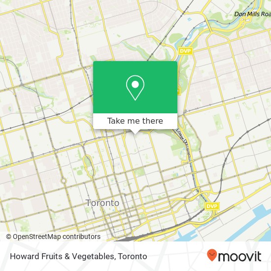 Howard Fruits & Vegetables map