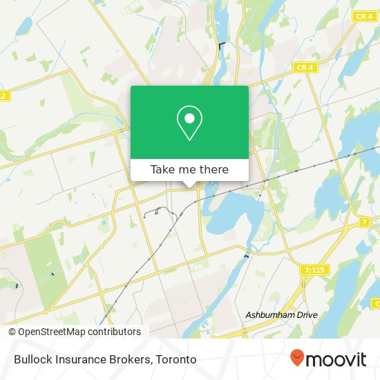 Bullock Insurance Brokers map