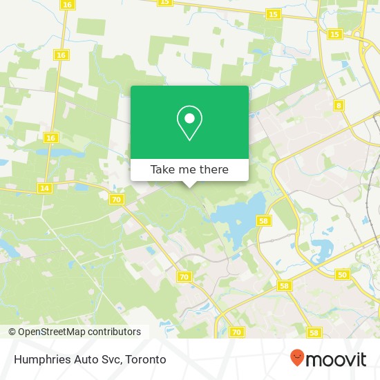 Humphries Auto Svc map