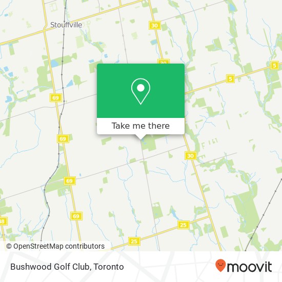 Bushwood Golf Club map